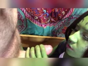 Preview 1 of Gamora draining Starlords dick