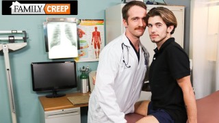 Creepy Hot Jock Blows His Doctor's Step Uncle
