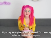 Preview 2 of My slutty student psychoanalyzes my cock ( Virtual Sex) - Emma Fiore