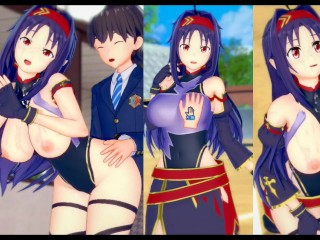 [hentai Spel Koikatsu! ]heb Seks Met Grote Tieten SAO Konno Yuuki.3DCG Erotische Anime-video.