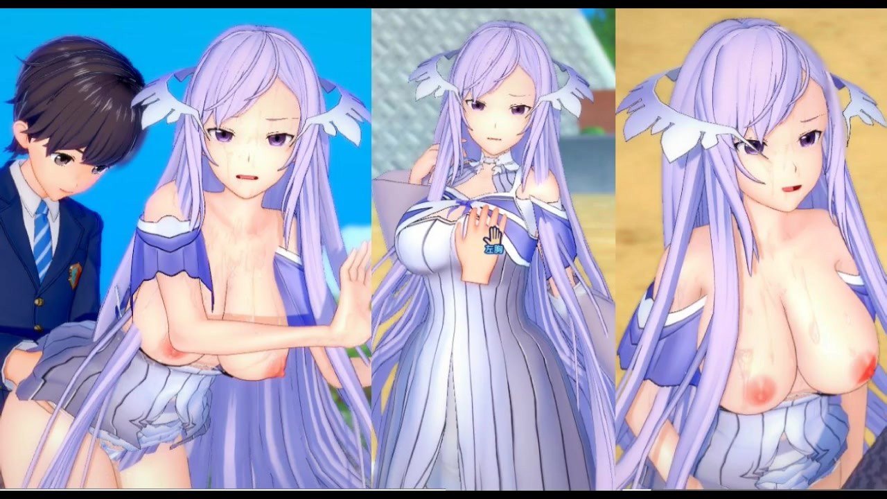 エロゲーＣＧ 剥ぎコラ エロゲーコイカツ！】ソードアートオンライン(SAO) クィネラ3DCG巨乳アニメ動画[Hentai Game Koikatsu!  Quinella(Anime 3DCG Video)]