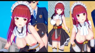 [Gioco Hentai Koikatsu! ]Fai sesso con Grandi tette SAO Nijika Karatachi.Video di anime erotiche 3D