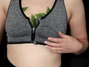 Preview 3 of Nettles in Bra whipped with nettles and Holly
