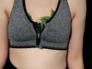 Preview 5 of Nettles in Bra whipped with nettles and Holly
