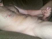 Jerking off to Porn till I bust and taste my load