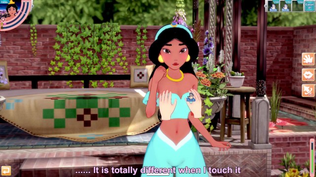 3D/Anime/Hentai, Aladdin: Princess Jasmine Takes a Big Dick in her Ass and Pussy !! (POV)