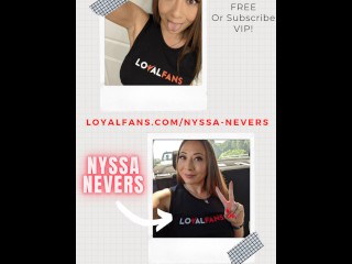 Siga e Assine Nyssa Nevers no Site De Fãs Da LoyalFans!