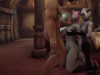 Human fucks Draenei Threesome ToA