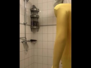 #onlyfans Multiple zentai layers taking a shower (FULL VID ON MY ONLYFANS SEE LINK IN PROFILE)