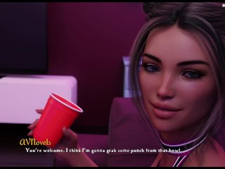 big boobs, pc gameplay, college party, big tits