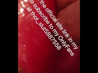 Hot ebony fingers her big fat juicy prolapsed anus very deep and stretched it