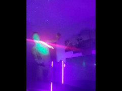 Practicing naked with my flo toys