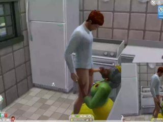 Crumplebottom Lets_Play #1 - Legendary Agnes Gets Seduced - Sucking Dick in Public Toilet - SIMS_4