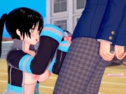 Preview 4 of [Hentai Game Koikatsu! ]Have sex with Big tits Fire Force Tamaki Kotatsu.3DCG Erotic Anime Video.