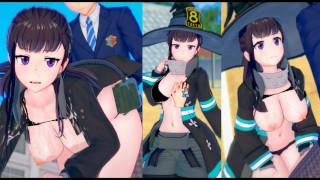 [Hentai-Spiel Koikatsu! ]Haben Sie Sex mit Big Titten Fire Force Maki Oze.3DCG Erotisches AnimeVideo