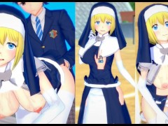 【エロゲーコイカツ！】炎炎ノ消防隊(Fire Force) シスター・アイリス3DCG巨乳アニメ動画Hentai Game Koikatsu! Sister Iris(Anime 3DCGVideo