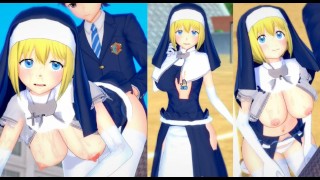 [Hentai Game Koikatsu! ] Sex s Re nula Velké kozy Fire  Iris.3DCG Erotické anime video.