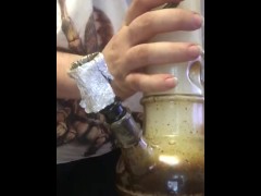 Smoking weed
