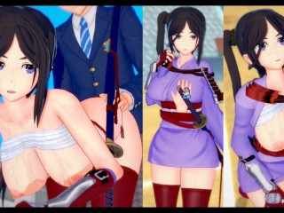 [hentai Spel Koikatsu! ]heb Seks Met Grote Tieten DanMachi Yamato Mikoto.3DCG Erotische Anime-video.
