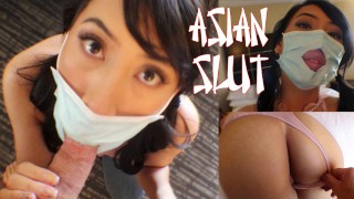 She Can't Avoid Stuffing Her Asian Holes With Covid