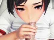 Preview 3 of Cute and shy student girl asks her coach for a sex lesson [Gorimatcho] / 3D Hentai game