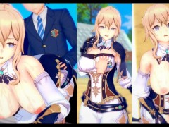 【エロゲーコイカツ！】原神 ジン・グンヒルド3DCG巨乳アニメ動画[Hentai Game Koikatsu! Genshin Jean(Anime 3DCG Video)]