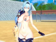 Preview 1 of [Hentai Game Koikatsu! ]Have sex with Big tits Genshin Impact Eula.3DCG Erotic Anime Video.