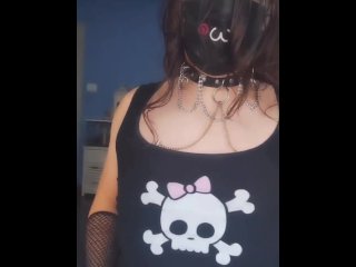 Femboy sissy plays hard with his nipples