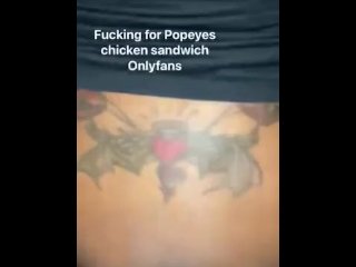 fuck for food, popeyes, kayel, taco bell