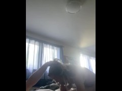 Horny Cum Guzzling Blonde MILF Deepthroats Young Cock