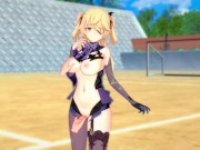Preview 2 of [Hentai Game Koikatsu! ]Have sex with Big tits Genshin Impact Fischl.3DCG Erotic Anime Video.
