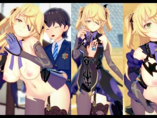 [hentai Game Koikatsu! ] Sex s re Nula Velké Kozy Genshin Impact Fischl.3DCG Erotické Anime Video.