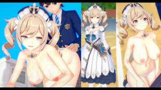 [Hentai Game Koikatsu! ]Have sex with Big tits Genshin Impact Barbara.3DCG Erotic Anime Video.