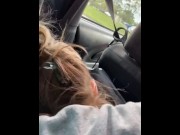 Preview 6 of Blowjob by girls friend friend while girlfriend drives