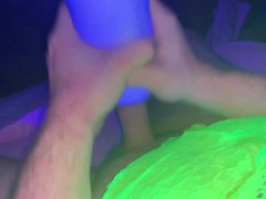 Stroking my soft cock after Long 3 hour Fuck Session Sexy Crossdressing Little ABDL Golden showers 