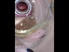 【ASMR】(IV)素人娘が全裸でお風呂場でお茶を飲むだけの動画【裏垢女子／絶滅黒髪系】 - Screenshot 9 of 16 - Amateur