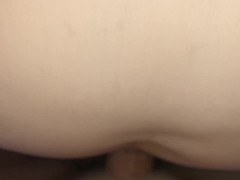 Cougar boss anal and squirting on stool 