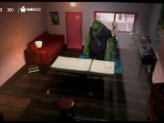Preview 2 of Orc Massage [3D Hentai game] Ep.2 Naughty elf lady likes giant orc hand on her body