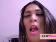 Preview 1 of Bootylicious latina tgirl barebacked after erotic blowjob