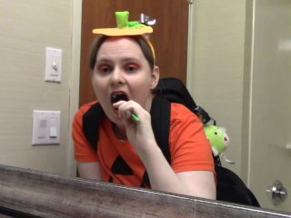 The Toothbrushing Pumpkin