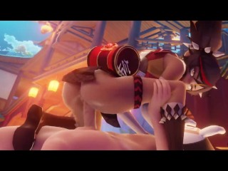 Sexy Rockstar Xinyan makes Music Riding your Dick Genshin