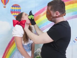 Teen BDSM fantasy cosplay pleasure threeway