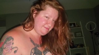 Beautiful TATTOOED BBW sucks,  rides and gets fucked by THICK COCK