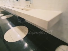 Video Caught in public men's toilet, RISKY fuck with STRANGER, when CUCKOLD husband is at work