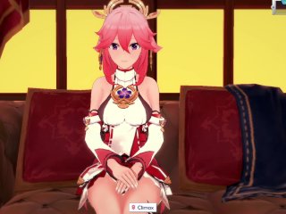 genshin, cartoon, female orgasm, game