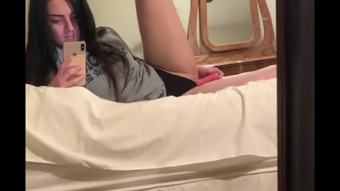 PETITE TEEN SNEAKS SEX TOY SESSION PT2