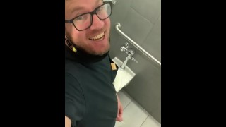 Hooligan Pee Fetish Of An Asshole White Boy Peeing All Over The Bathroom Stall