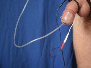 Hot orgasm fromsounding ESTIM to_cum in the tubule