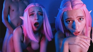 Sexy Nacht Elf Gepassioneerde Pijpbeurt En Hete Seks