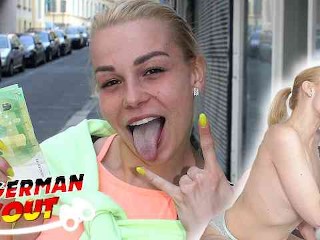 GERMAN SCOUT - (24) REBECCA BLACK I PICKUP AND RAW FUCK AT STREET CASTING